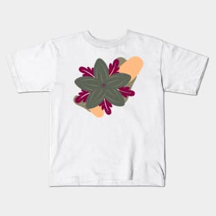 Colorful flower floral shape Kids T-Shirt